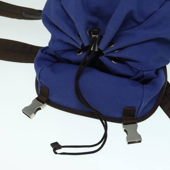 PRADA Backpack Canvas Blue - Picture 10 of 16